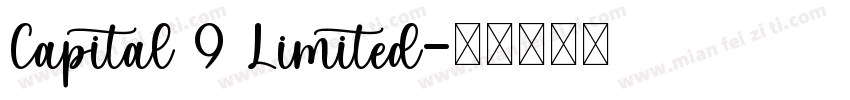 Capital 9 Limited字体转换